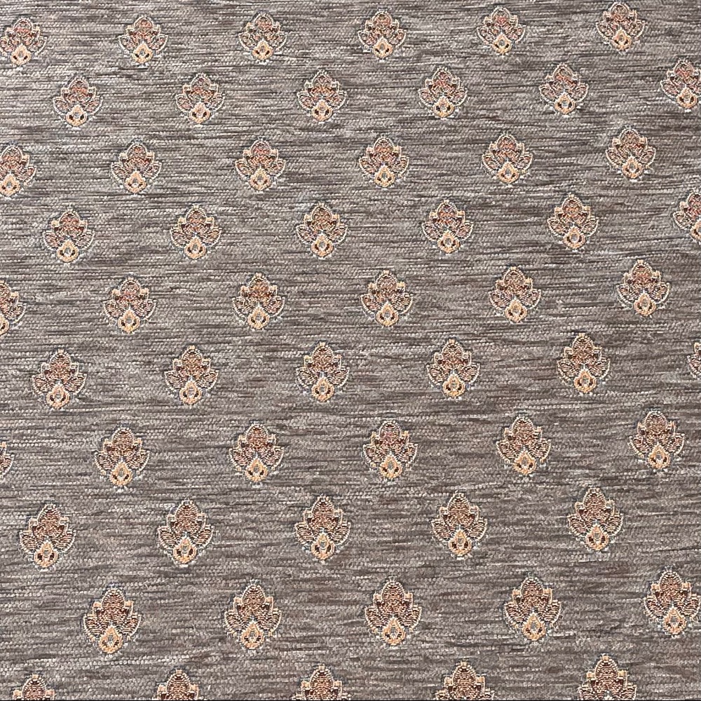 پارچه مبلی و پرده ای شیوا رنگ طوسی طلایی برای مبل استیل و کلاسیک