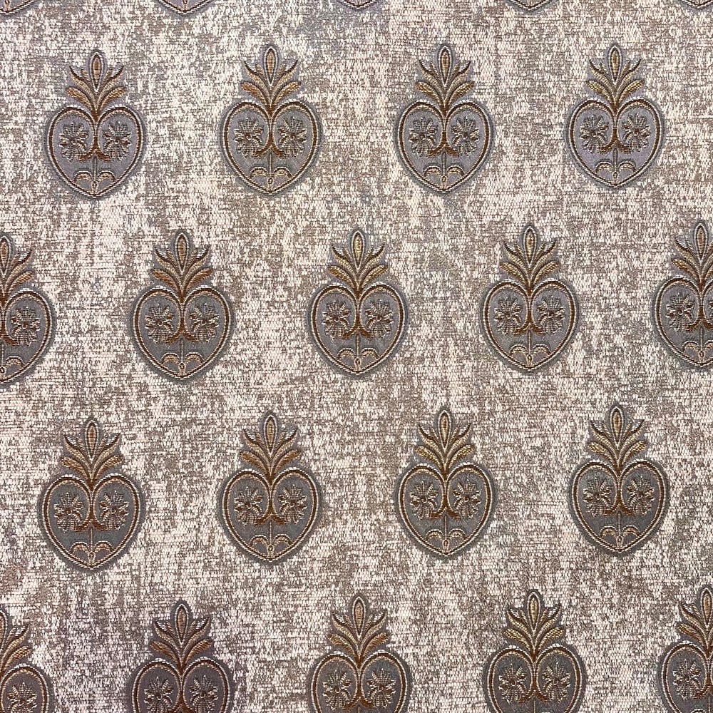 پارچه مبلی و پرده ای شیوا رنگ کرم طوسی برای مبل استیل و کلاسیک