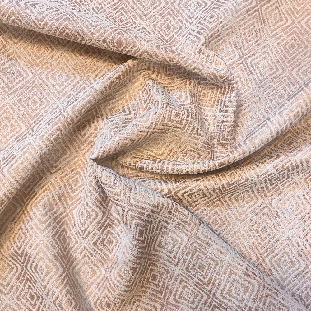 پارچه مبلی شیوا رنگ کرم صورتی برای مبل راحتی و استیل