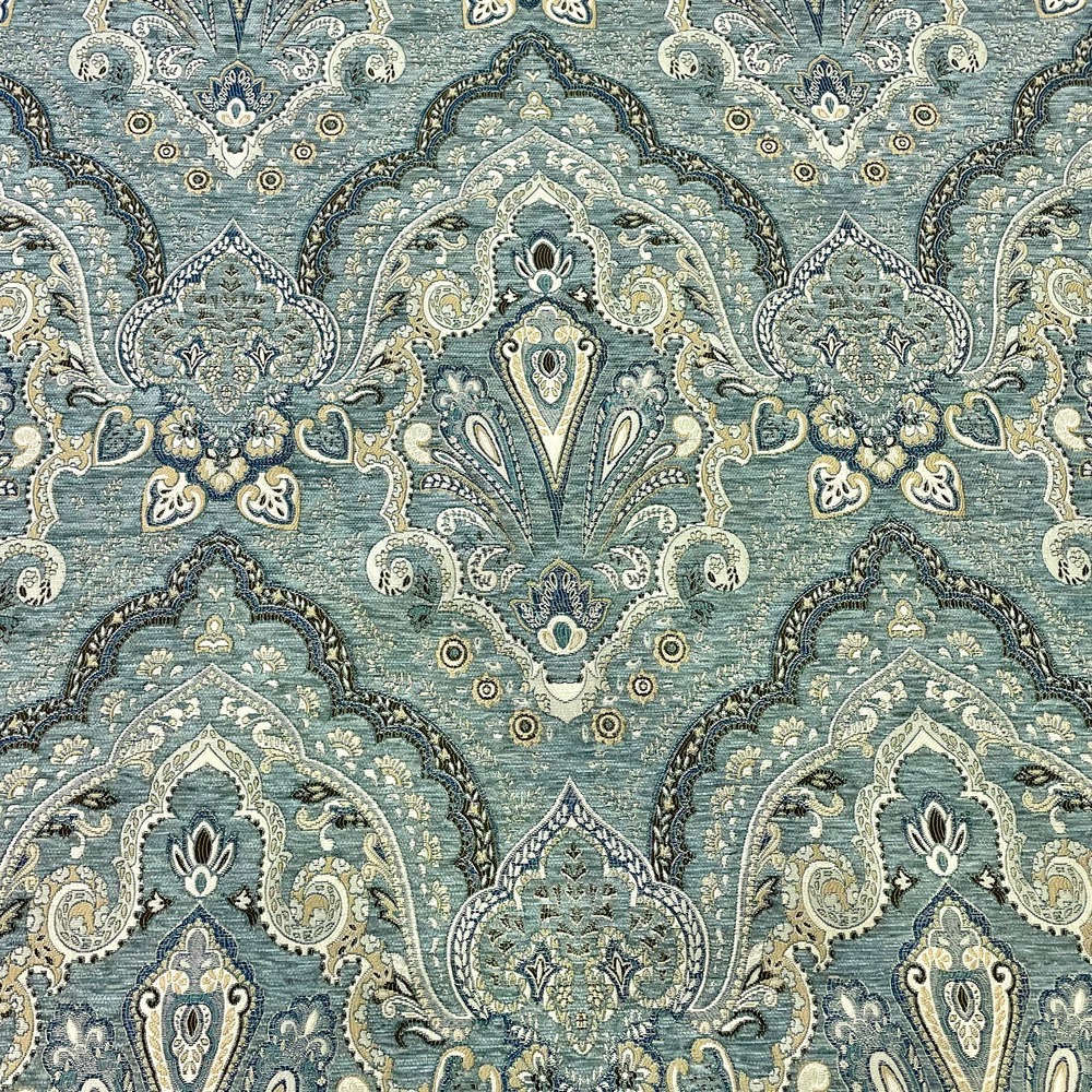 پارچه مبلی و پرده ای شیوا رنگ سبز آبی برای مبل استیل و کلاسیک